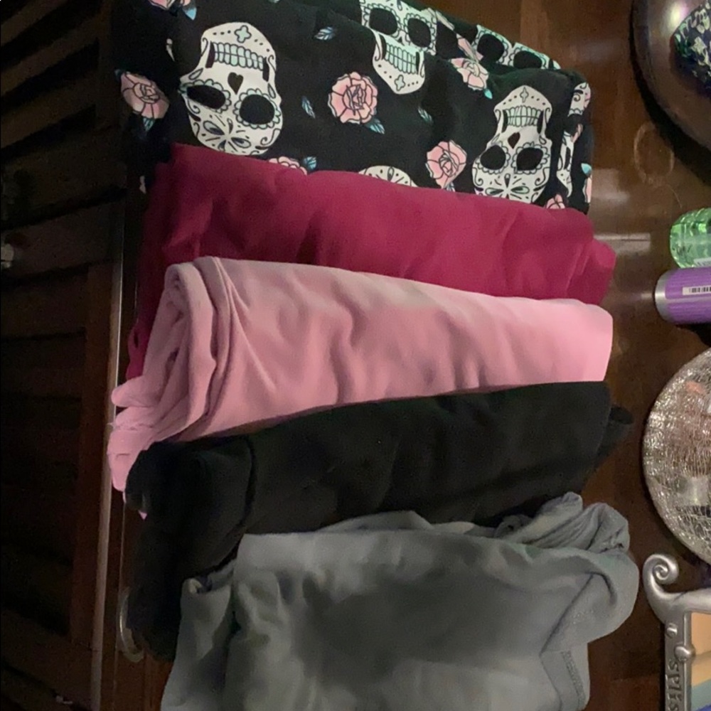 Lot of tank tops. Black, Grey, Pink and Magenta